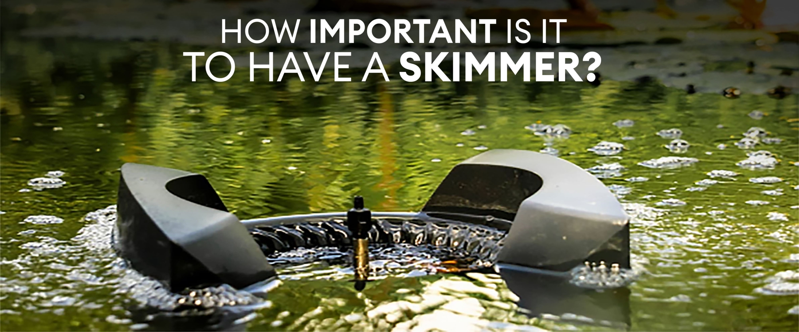 How important is it to have a skimmer-min